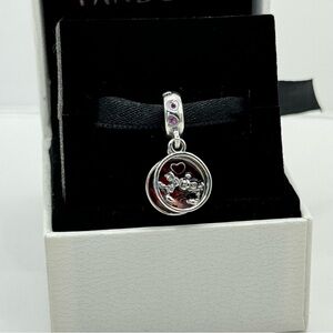 Disney Mickey and Minnie kiss dangle charm for pandora bracelet